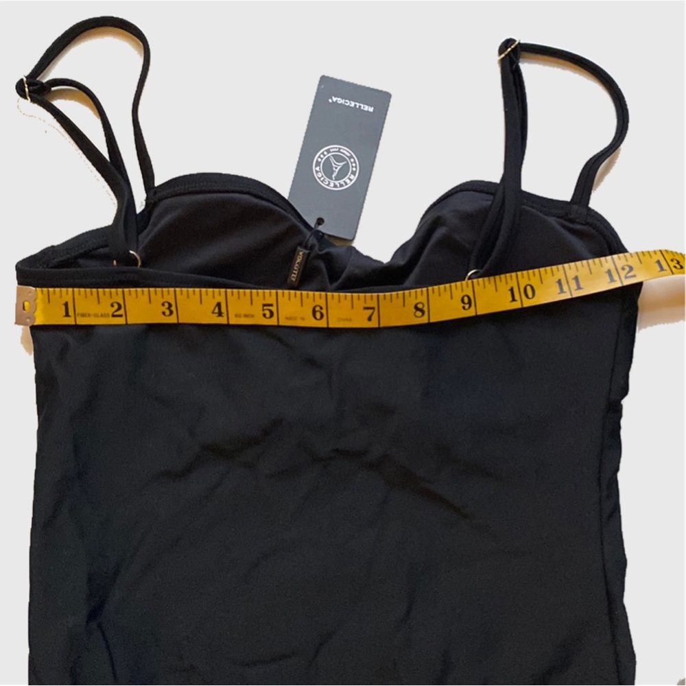 Black Bandeau One Piece Swimsuit - Picture 5 of 6